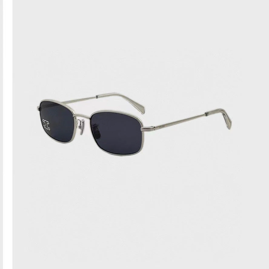 TRIOMPHE RHINESTONE SUNGLASS CL40285U IN METAL WITH CRYSTALS