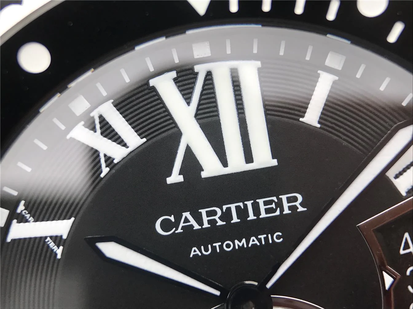 CALIBRE DIVER 42 AUTOMATIC BLACK CASE STEEL BEZEL