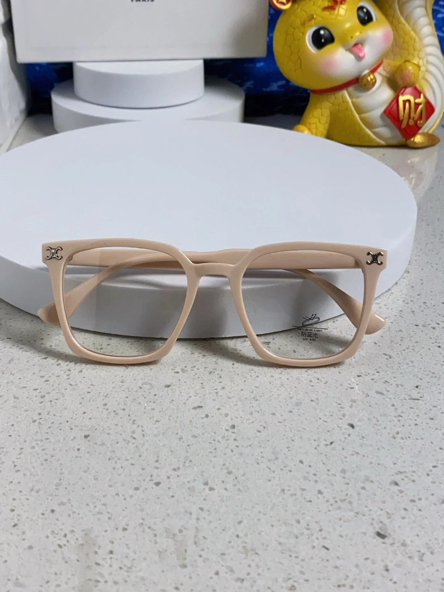 TRIOMPHE SUNGLASSES 563252 IN NUDE ACETATE