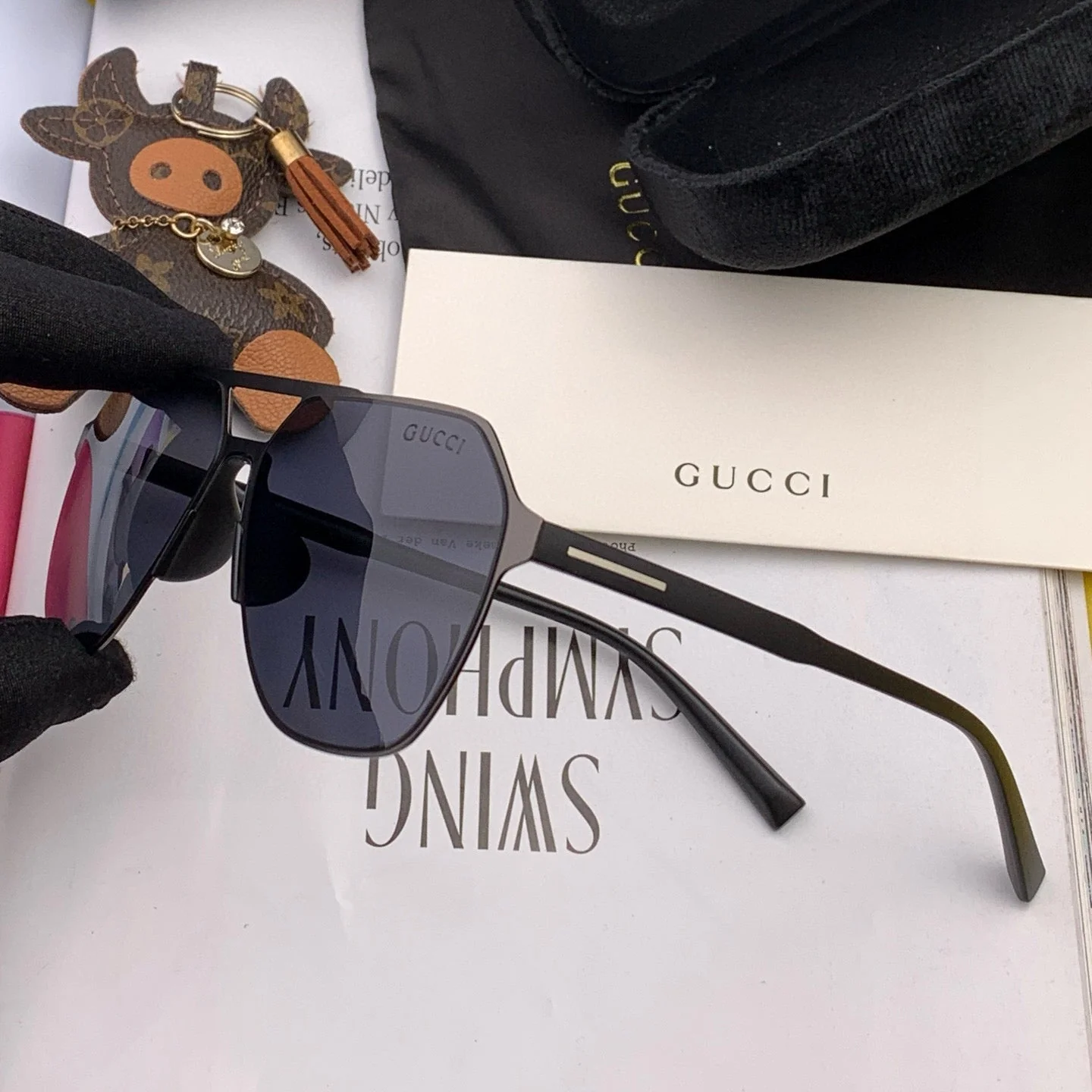 LOW NOSE BRIDGE FIT SUNGLASSES G3807 IN METAL
