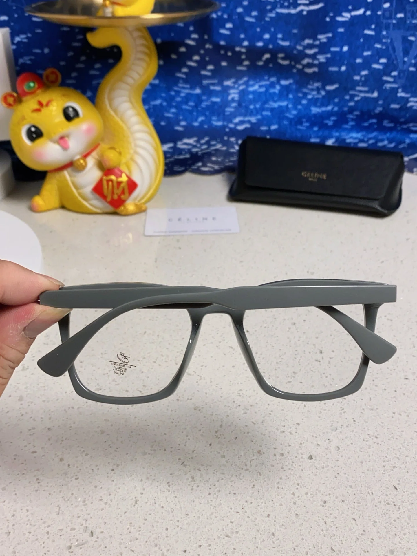 TRIOMPHE SUNGLASSES 563253 IN GREY ACETATE
