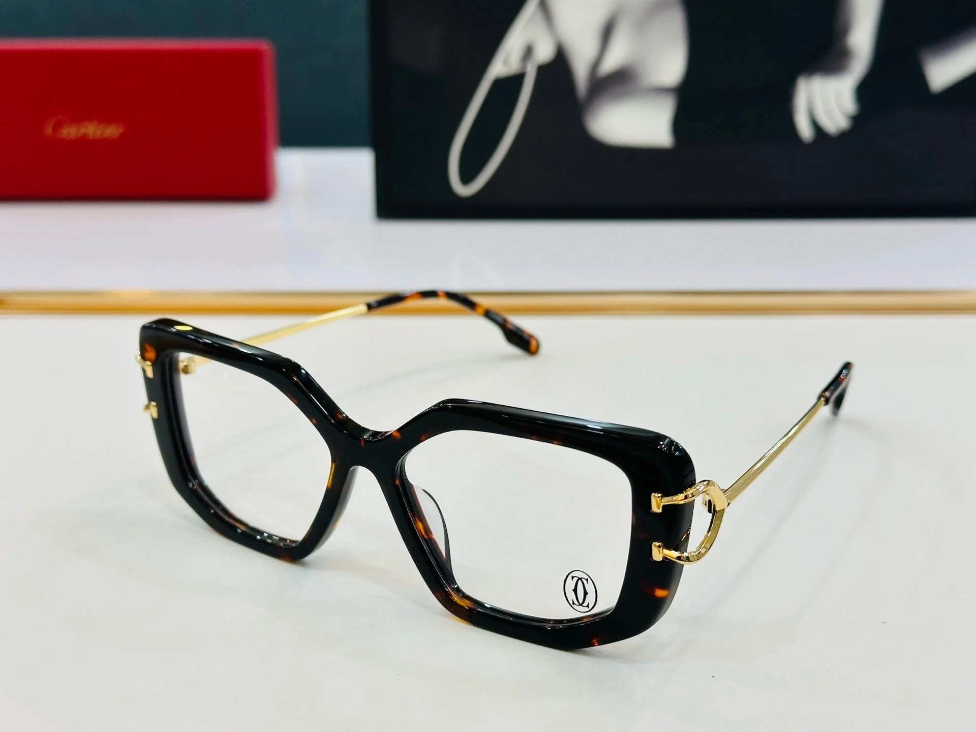 SQUARE FRAME SUNGLASSES CT0531S IN ACETATE AND METAL