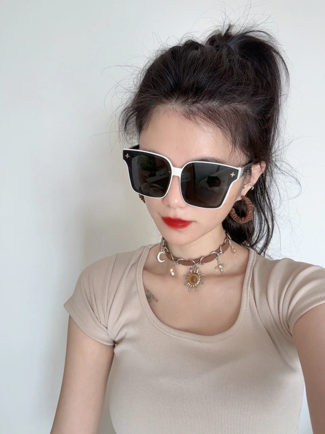 SQUARE SUNGLASSES L2132 IN ACETATE