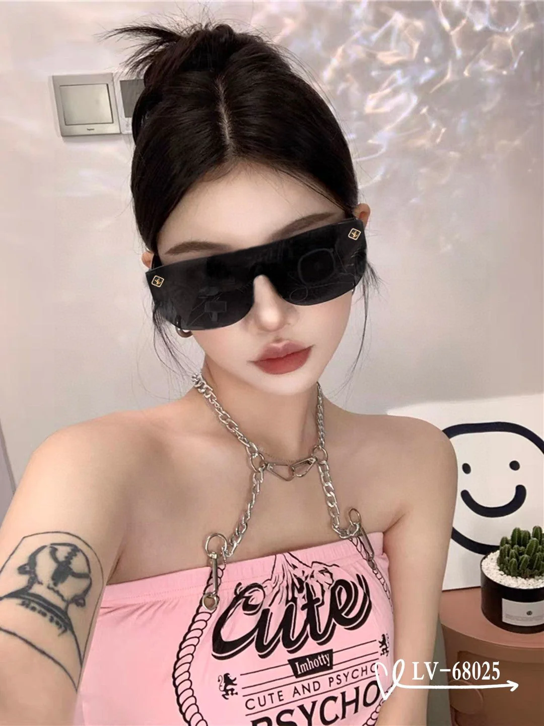 SUPERLIGHT SQUARE SUNGLASSES 68025 IN ACETATE