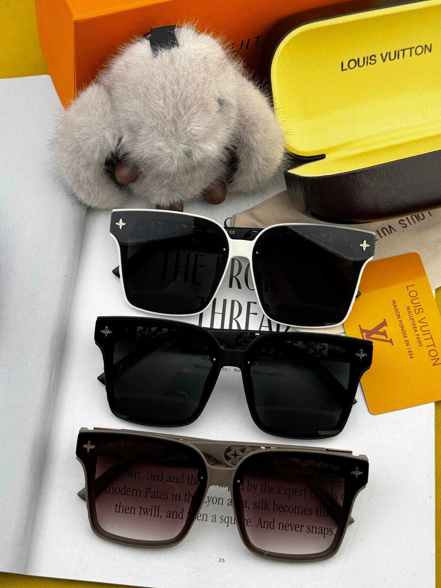 SQUARE SUNGLASSES L2132 IN ACETATE
