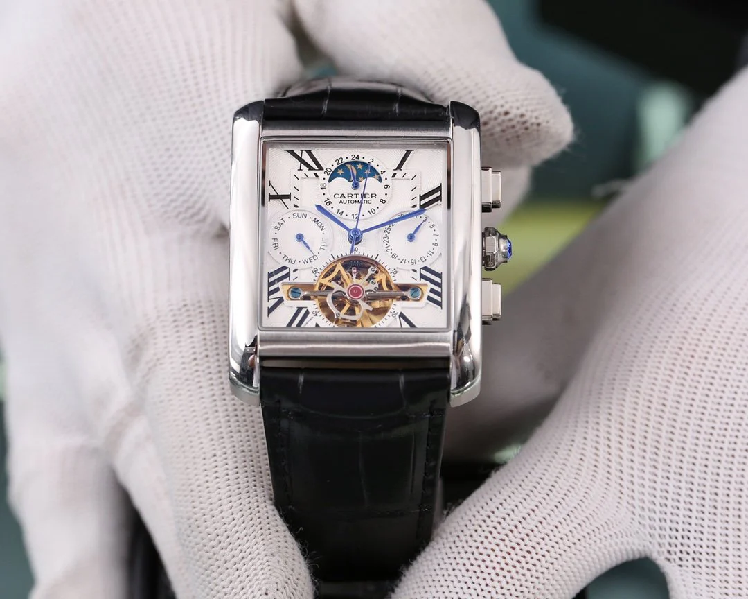 TANK MC ANNUAL CALENDAR MOONPHASE TOURBILLON