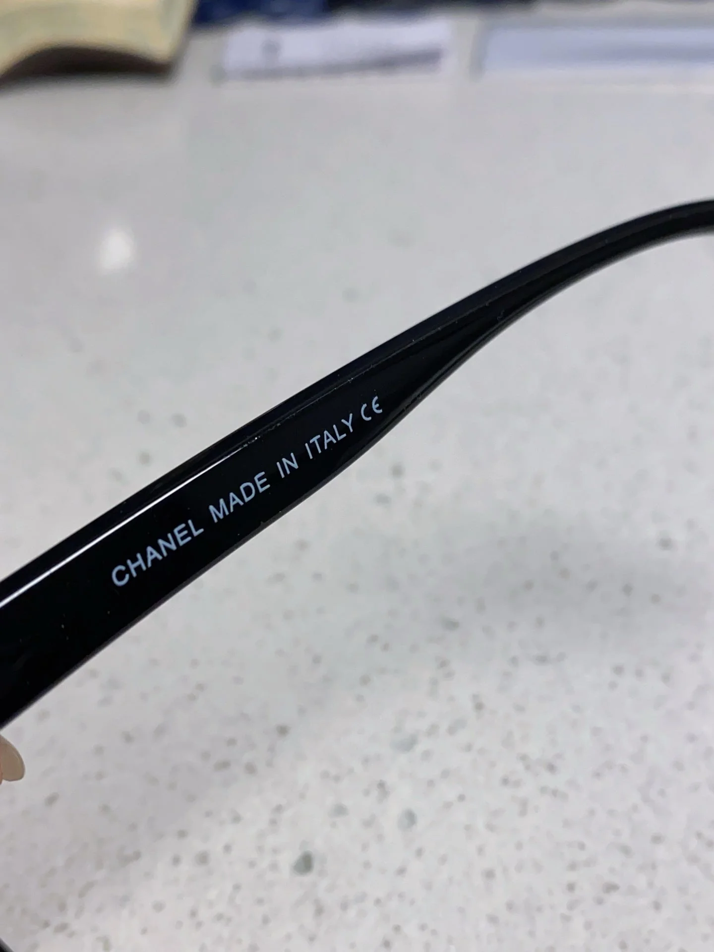 SQUARE SUNGLASSES 3392 IN BLACK ACETATE BLACK LENSES