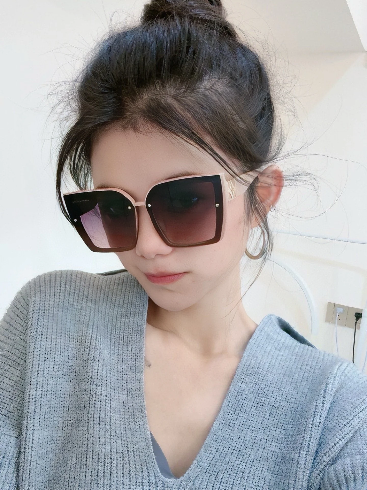 SQUARE SUNGLASSES L822 IN ACETATE
