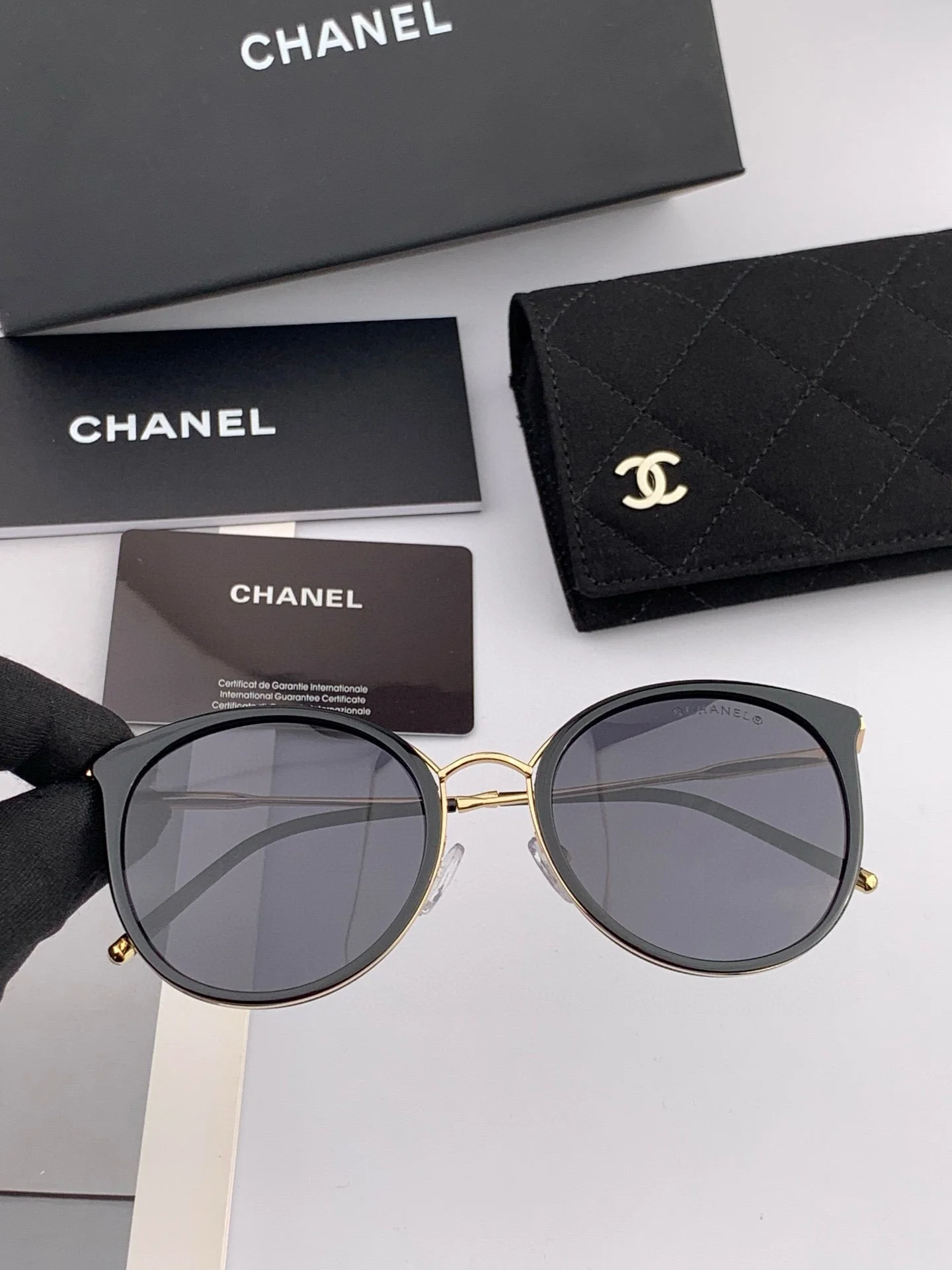 CAT EYE SUNGLASSES CH7827 IN ACETATE FRAME METAL