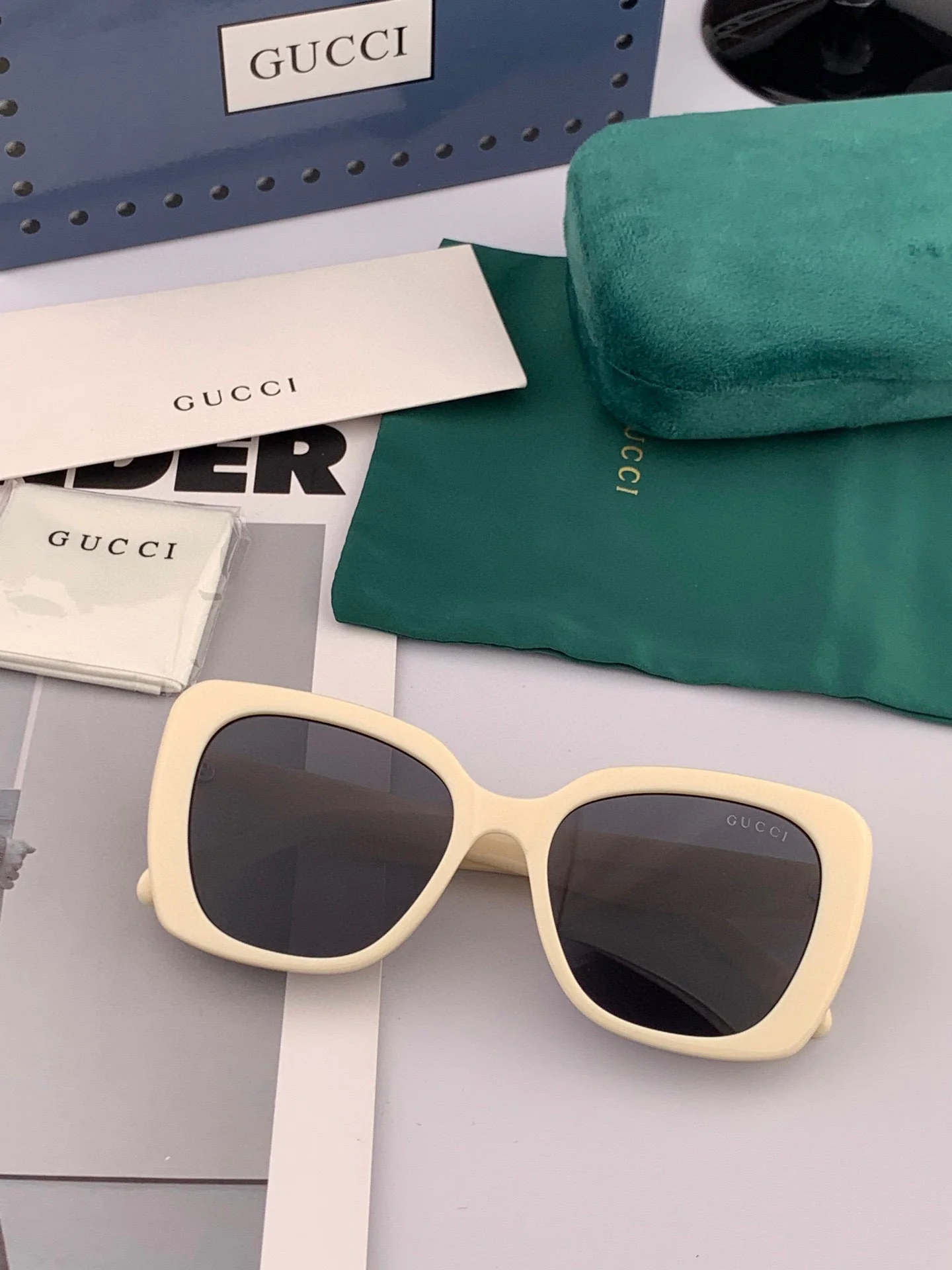 SQUARE FRAME SUNGLASSES G1386 IN ACETATE