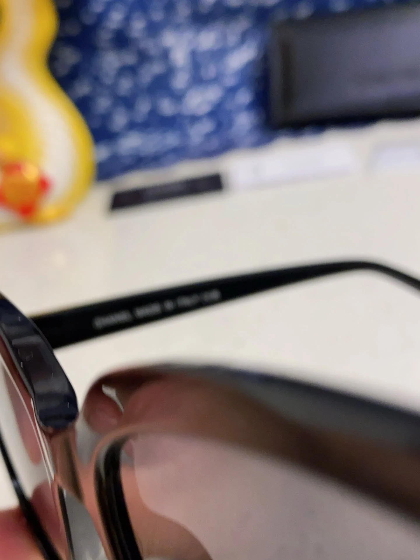 BUTTERFLY SUNGLASSES 641817 IN ACETATE BLACK METAL LOGO