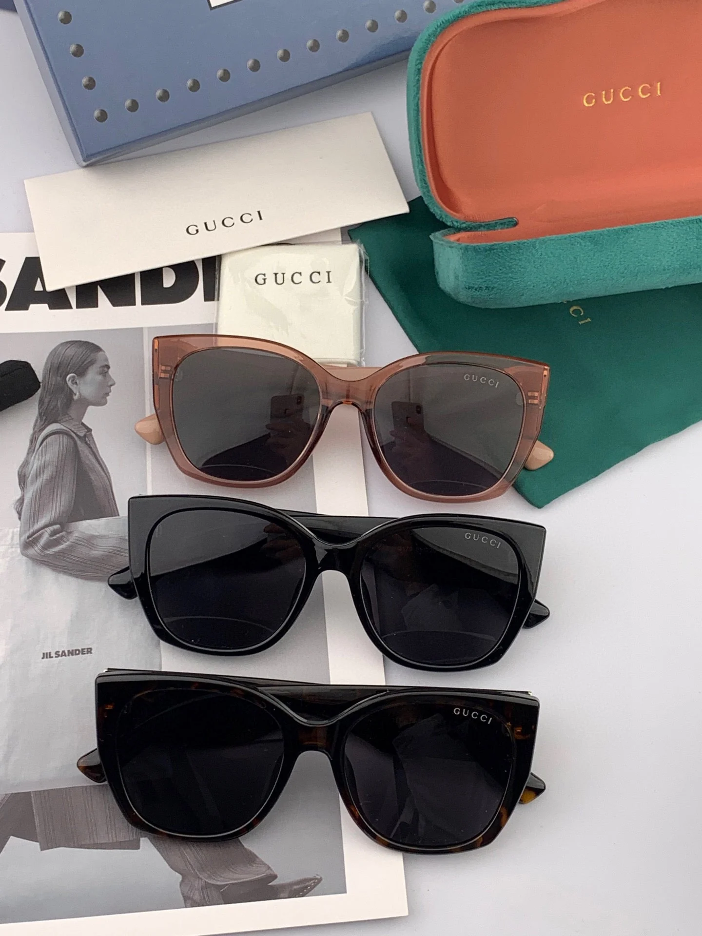 BUTTERFLY FRAME SUNGLASSES G9317 IN ACETATE