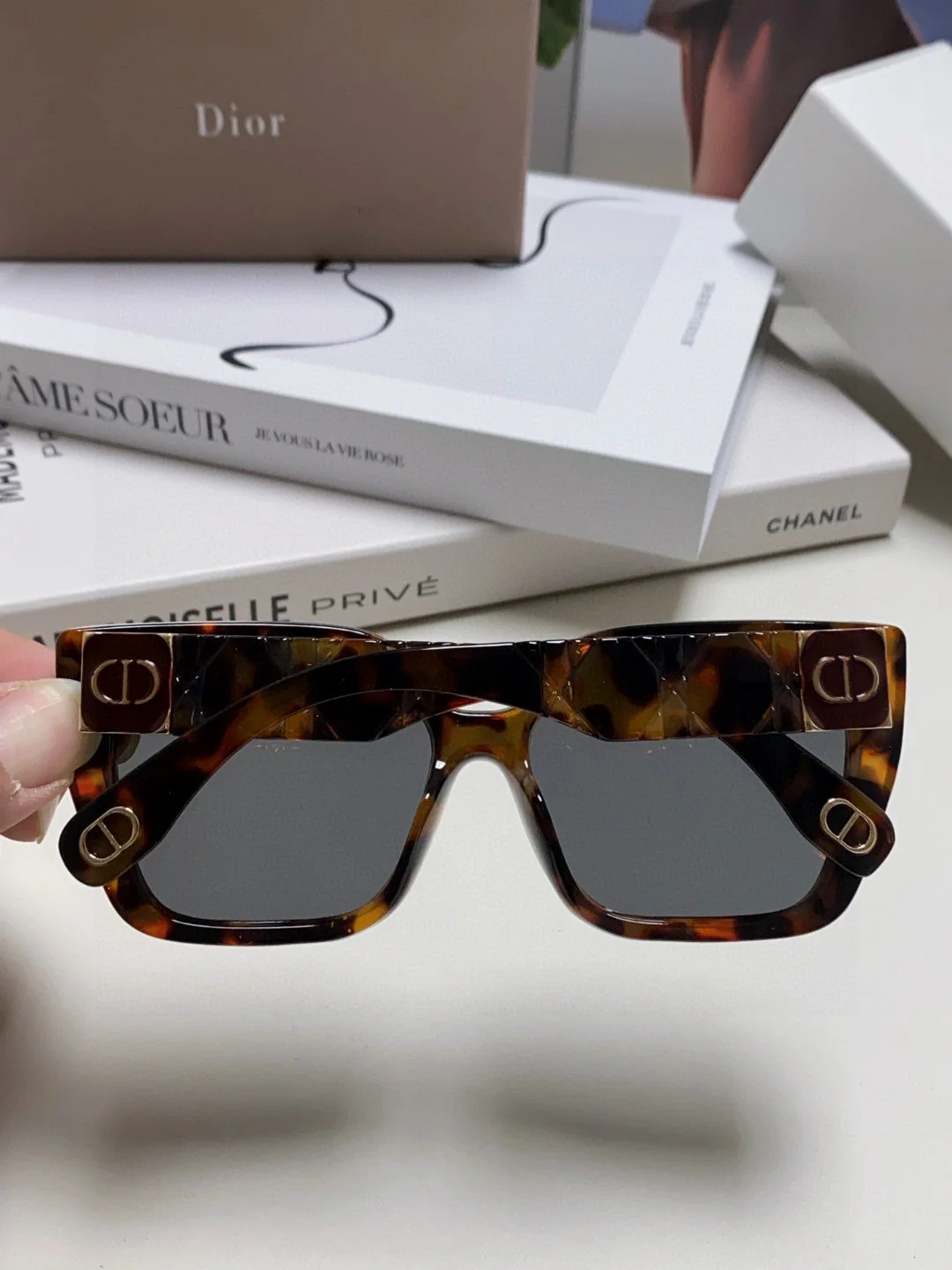 LADY 95.22 S2F SUNGLASS 571585 IN HAVANA ACETATE GREY LENSES