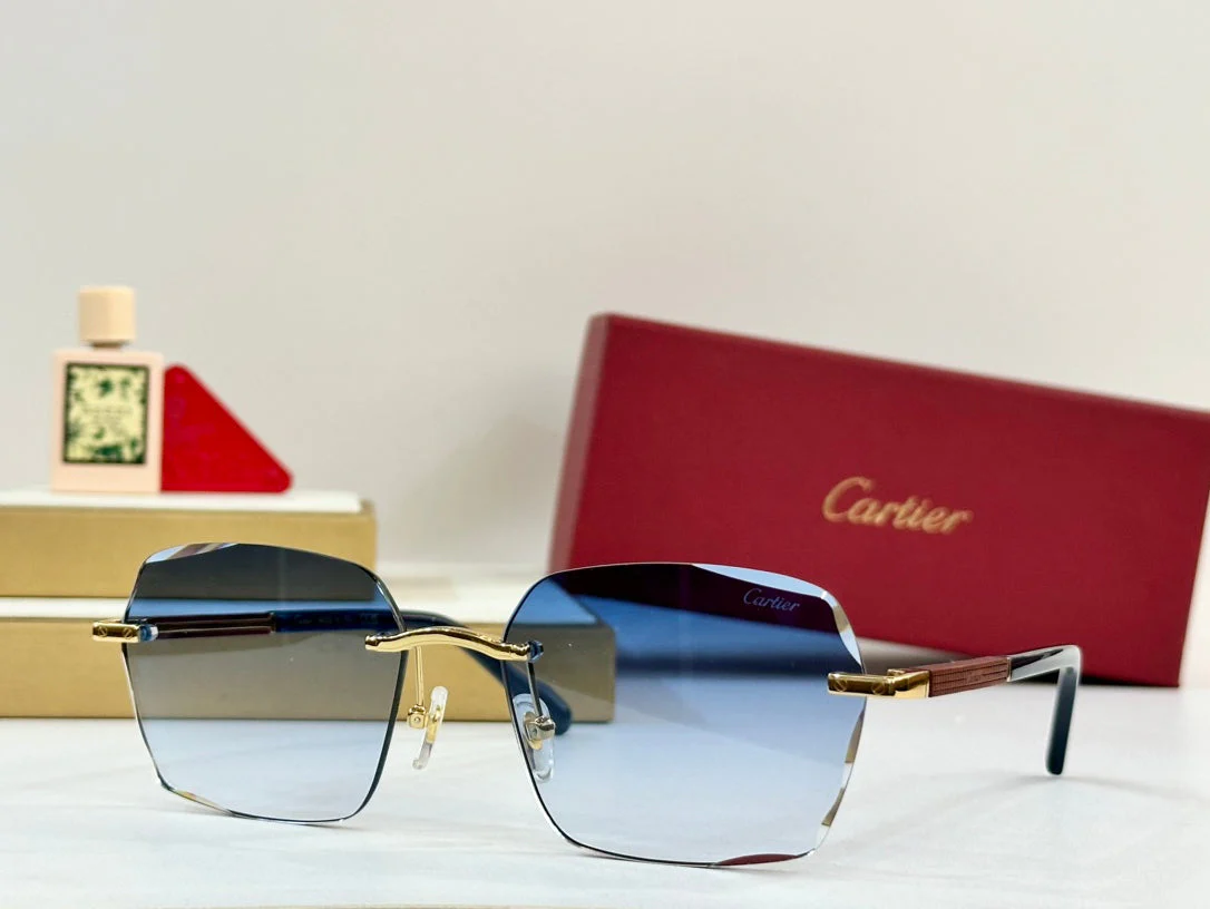 SANTOS SQUARE FRAME SUNGLASSES 530303 IN METAL