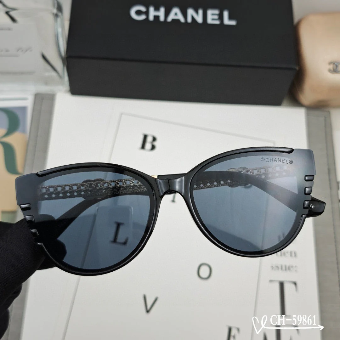 CAT EYE SUNGLASSES 59861 IN ACETATE METAL FRAME