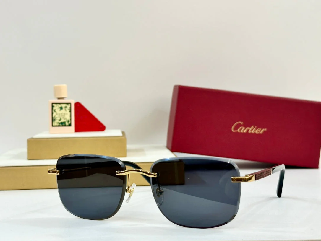 PREMIÈRE SQUARE FRAME SUNGLASSES 530304 IN METAL AND WOODEN