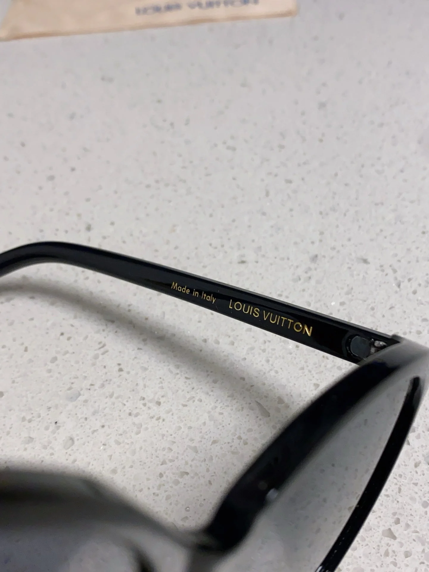 CAT EYE SUNGLASSES 573322 IN BLACK ACETATE MONOGRAM LOGO
