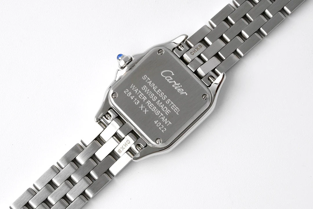 PANTHERE DE CARTIE 22MM QUARTZ STEEL WHITE DIAL