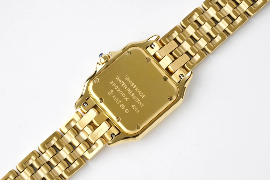 PANTHERE 27MM GOLD CASE WHITE DIAL