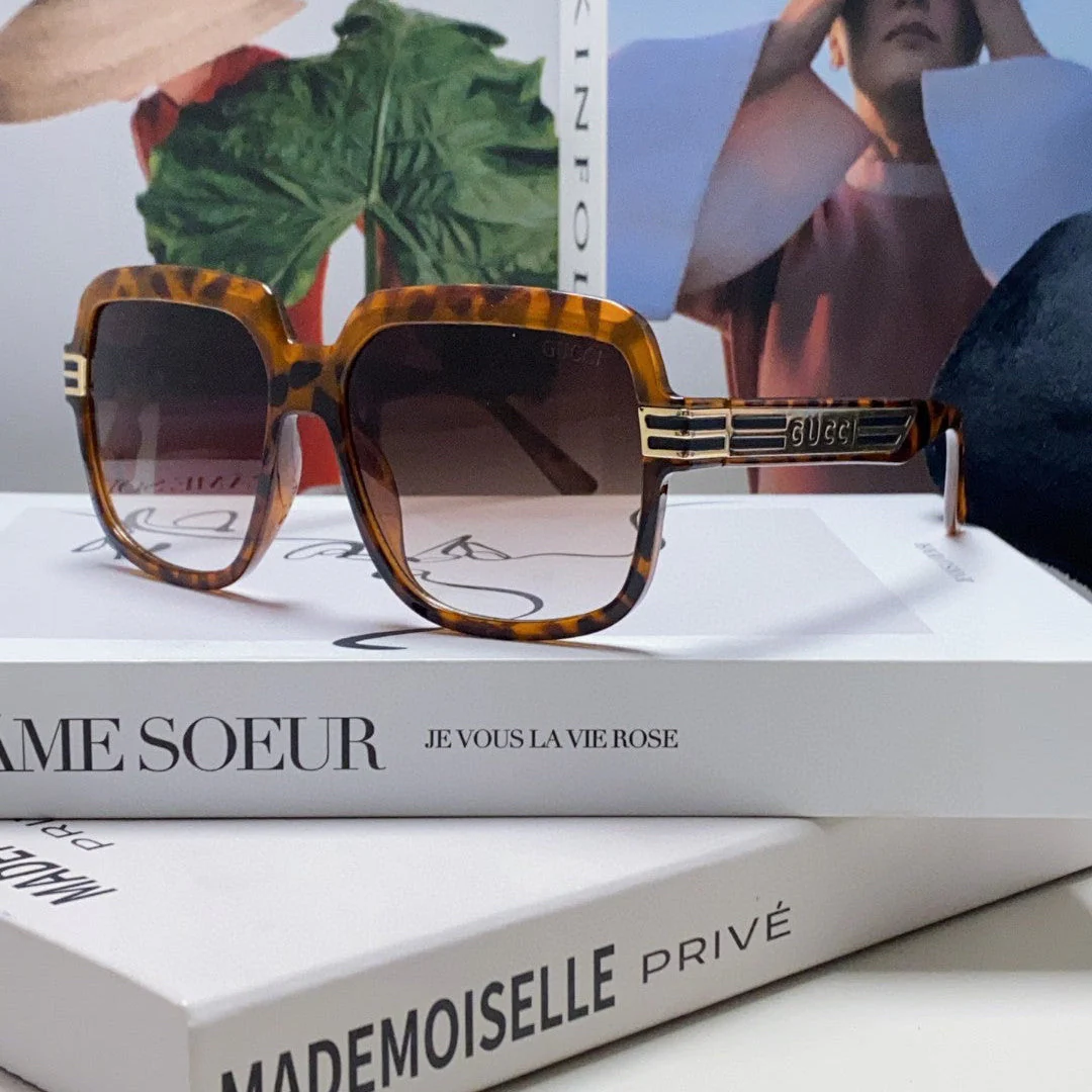 SQUARE FRAME SUNGLASSES 570231 IN ACETATE AND METAL