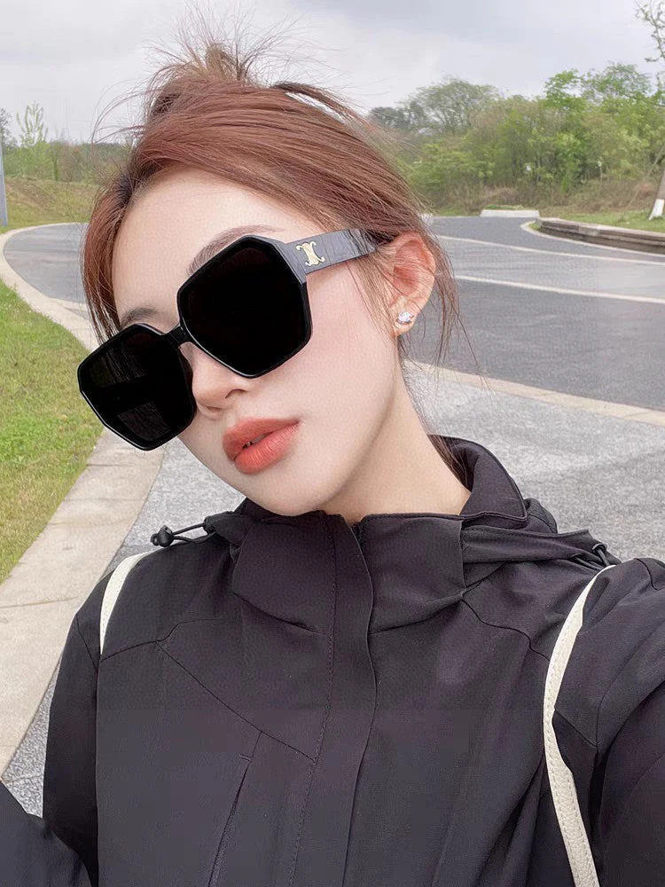 TRIOMPHE SUNGLASSES 552772 IN BLACK ACETATE