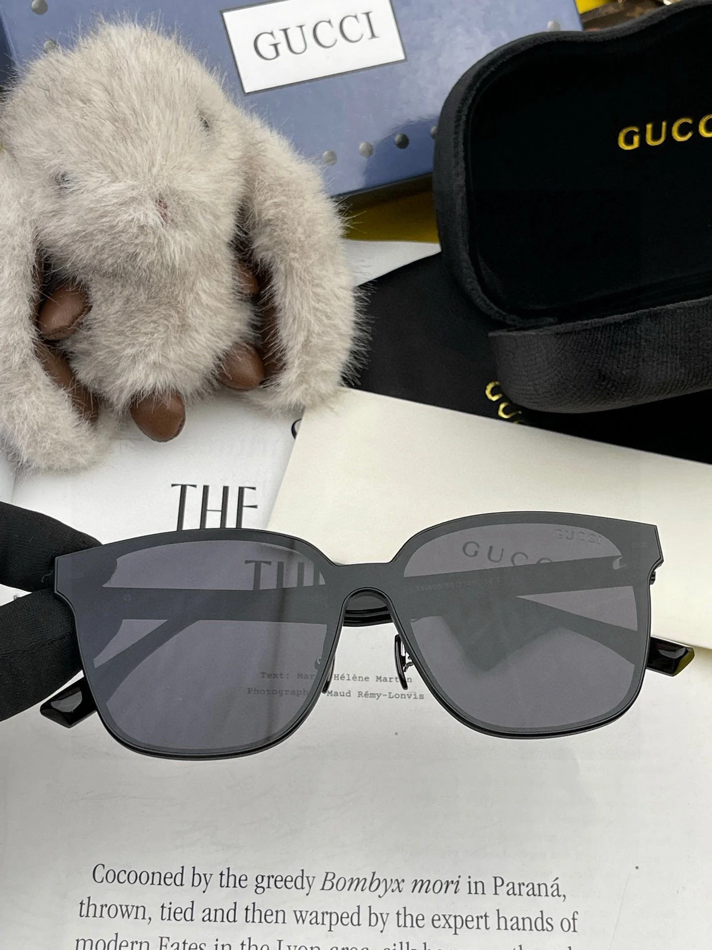 RECTANGULAR FRAME METAL SUNGLASSES G380 IN ACETATE