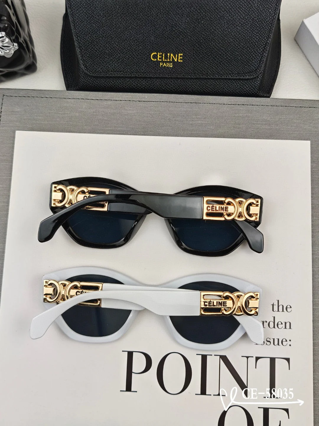 TRIOMPHE SUNGLASS 58035 IN ACETATE