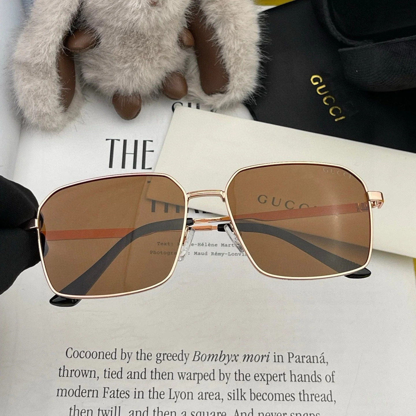SQUARE FRAME SUNGLASSES 563171 IN METAL