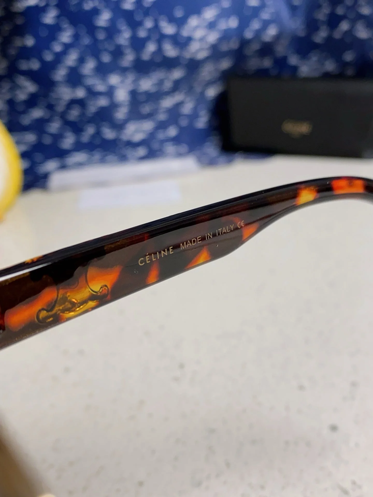 TRIOMPHE SUNGLASS 538531 IN HAVANA ACETATE BLACK LENSES