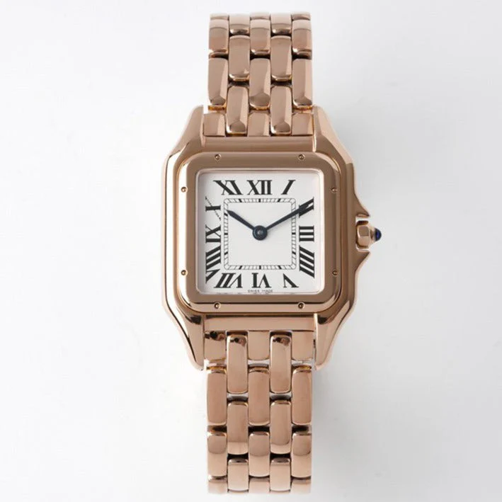 PANTHERE 27MM PINK GOLD WHITE DIAL
