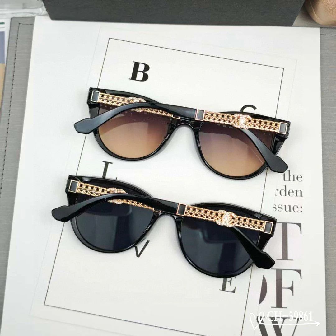 CAT EYE SUNGLASSES 59861 IN ACETATE METAL FRAME