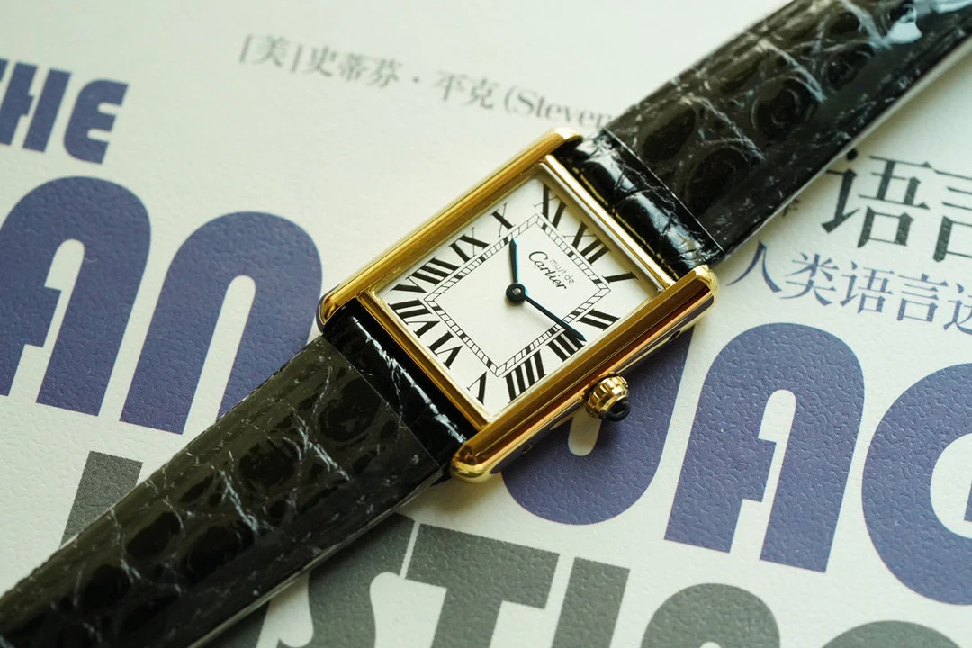 TANK MUST DE SOLO 30MM GOLD CASE LEATHER STRAP