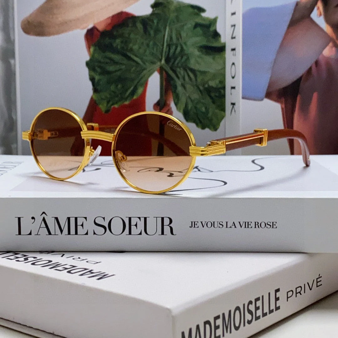 PREMIÈRE ROUND FRAME SUNGLASSES CT0464S IN METAL