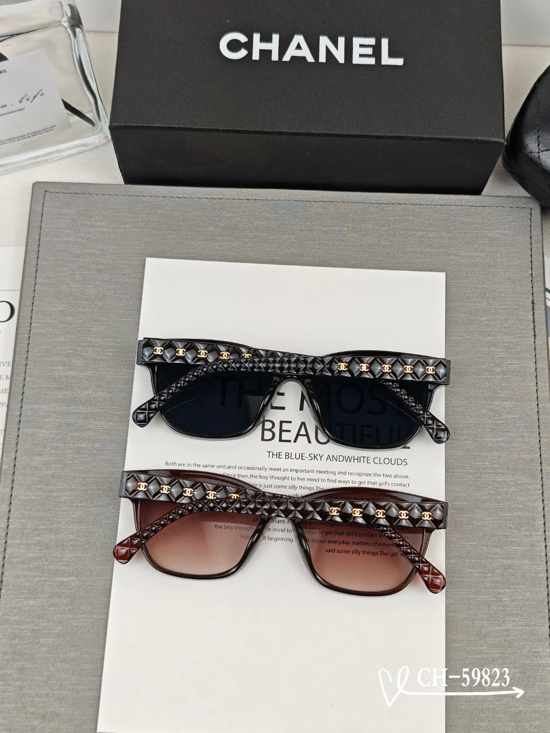 SQUARE SUNGLASSES 59823 IN ACETATE