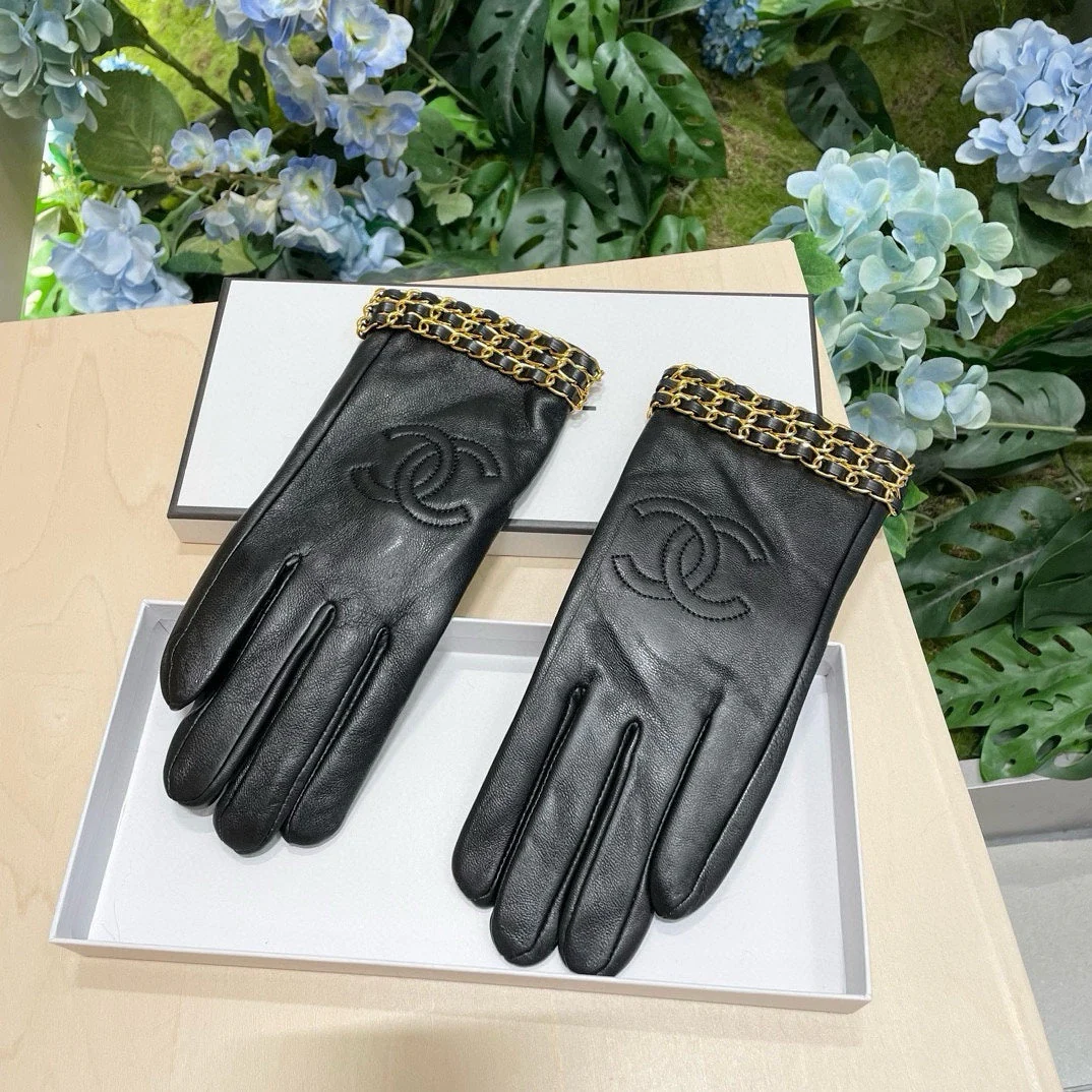 GLOVES IN BLACK LAMBSKIN 463822