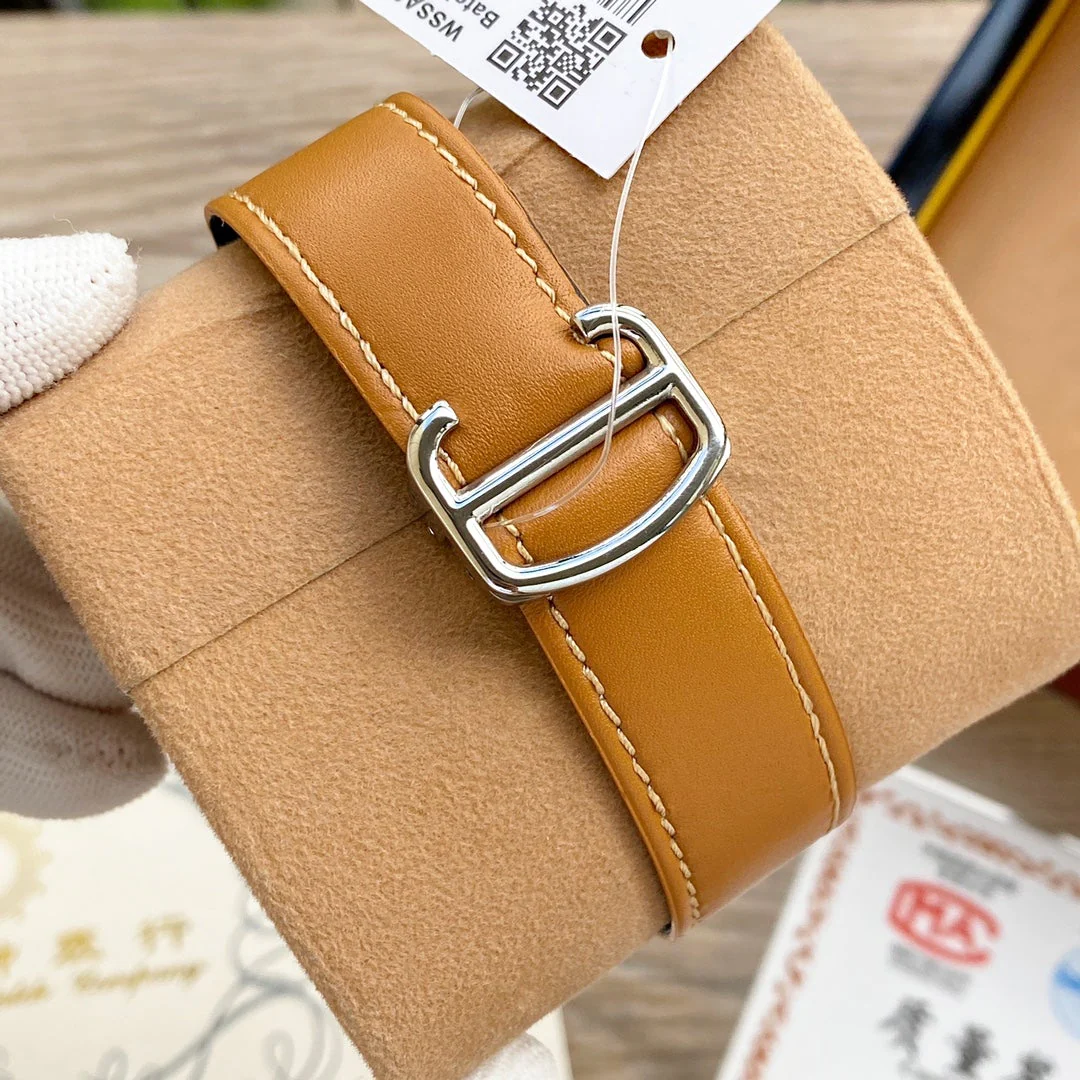 SANTOS 38MM STEEL AUTOMATIC LEATHER