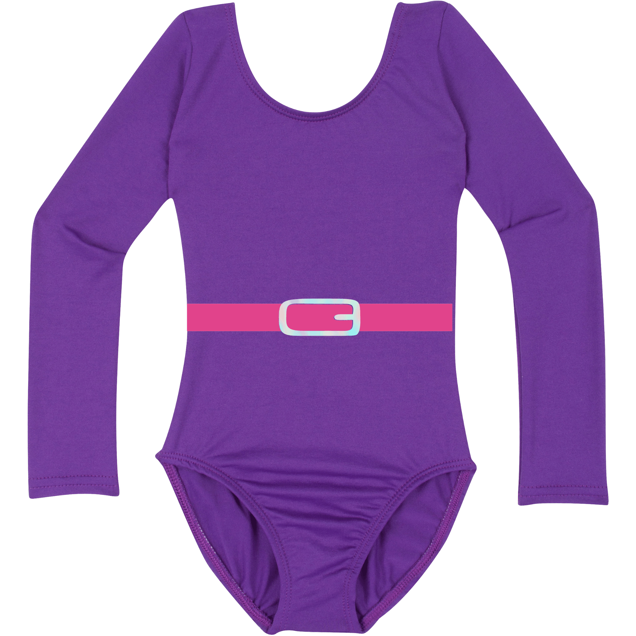 1980's Work Out Girl Leotard Costume - Purple