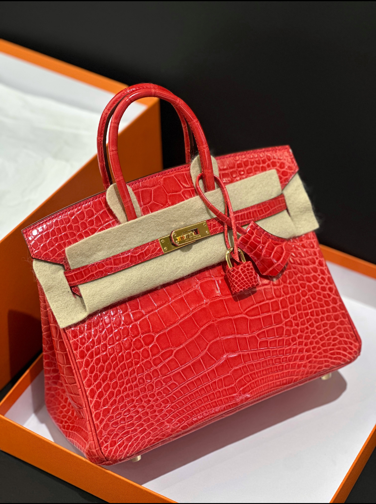 Birkin 25-35 A5 Azalea Red Shiny Square