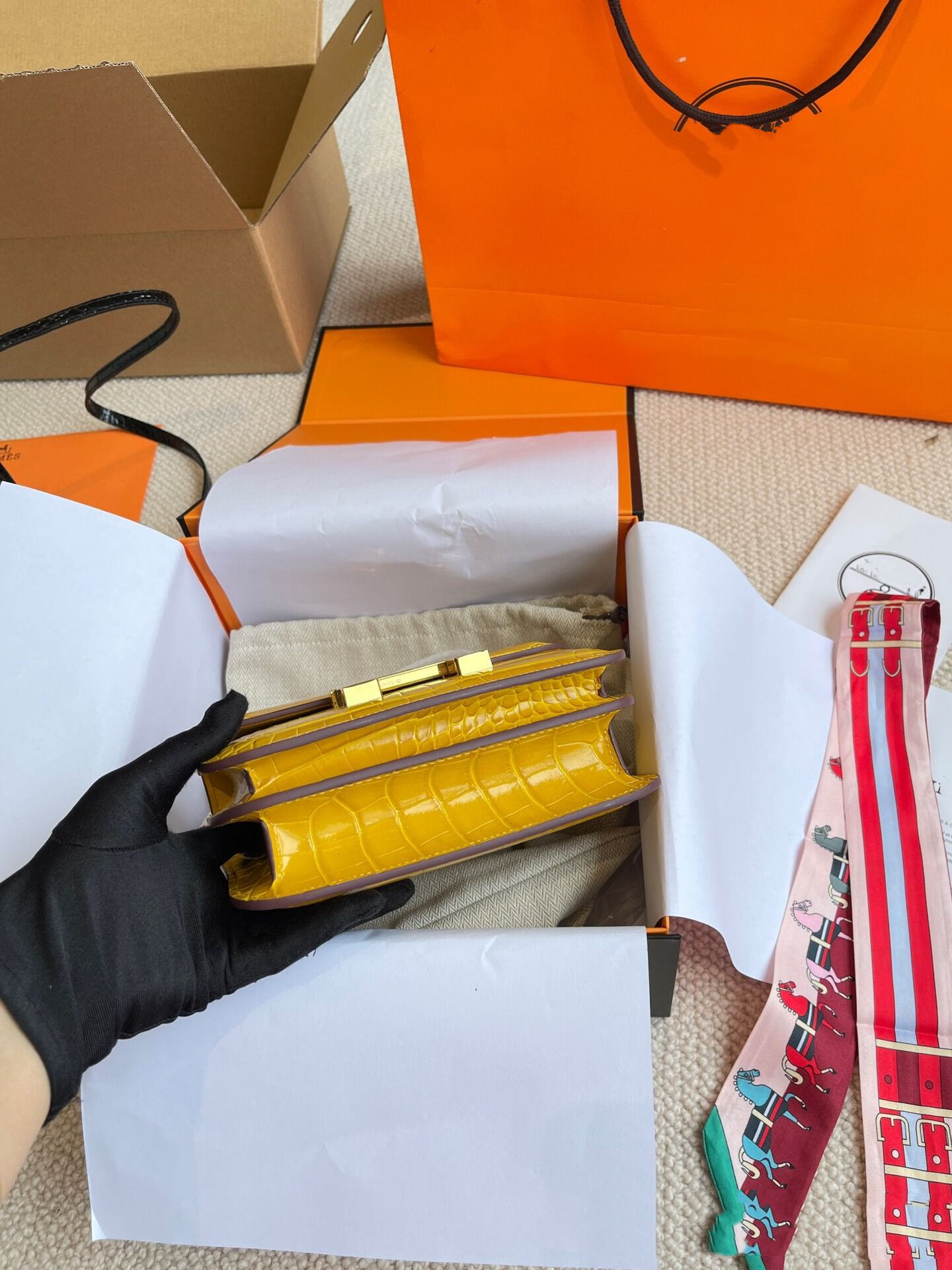 Constance Mini 19 crocodile leather custom