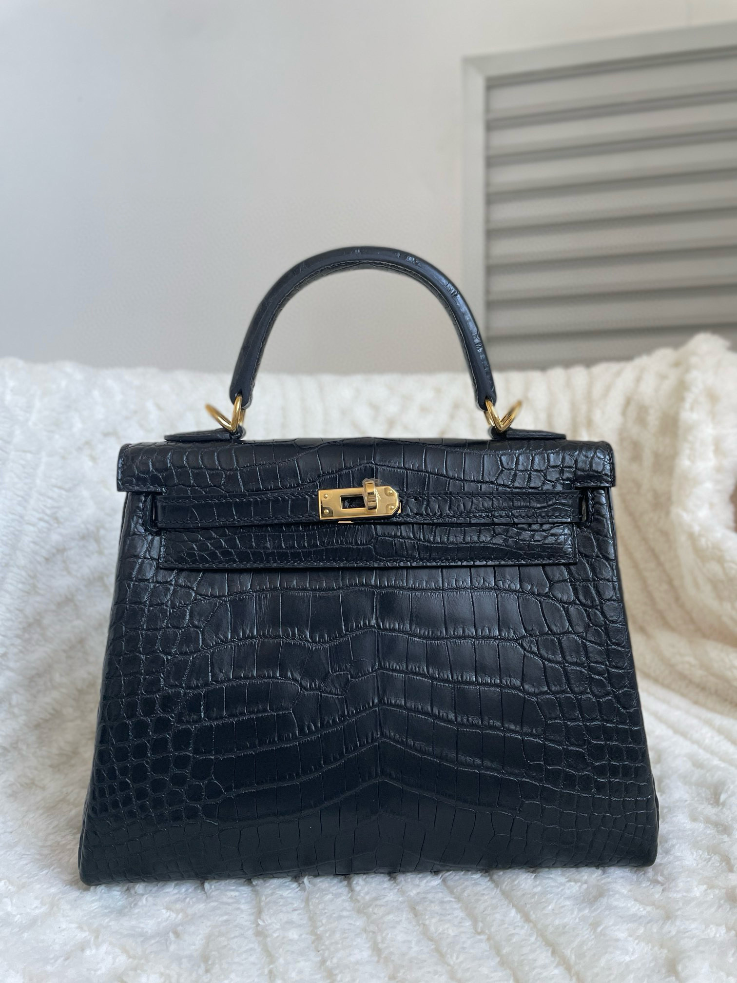 Haute Couture Kelly 25-28 crocodile skin