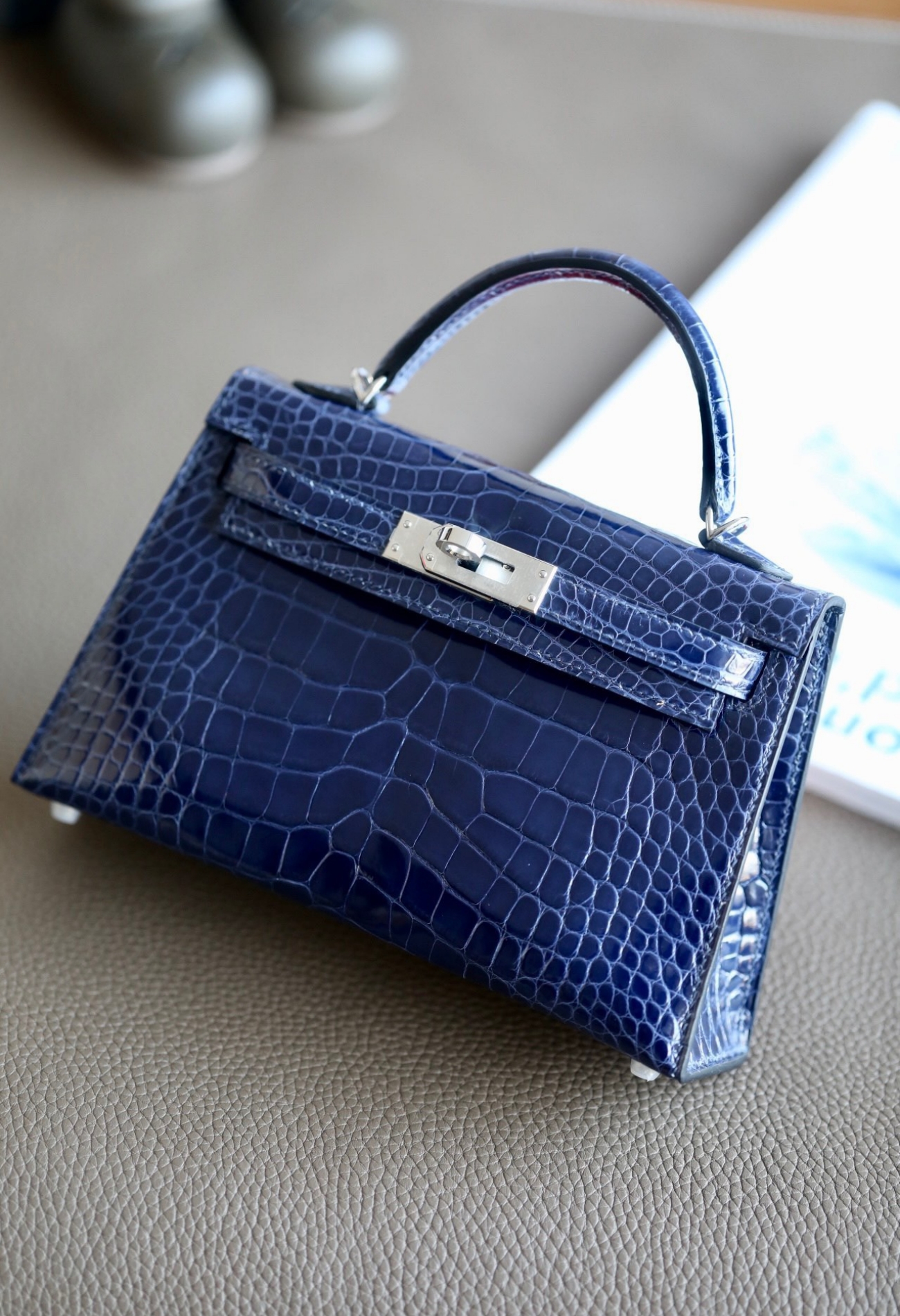 Kelly1 Mini 19 American alligator skin crocodile skin