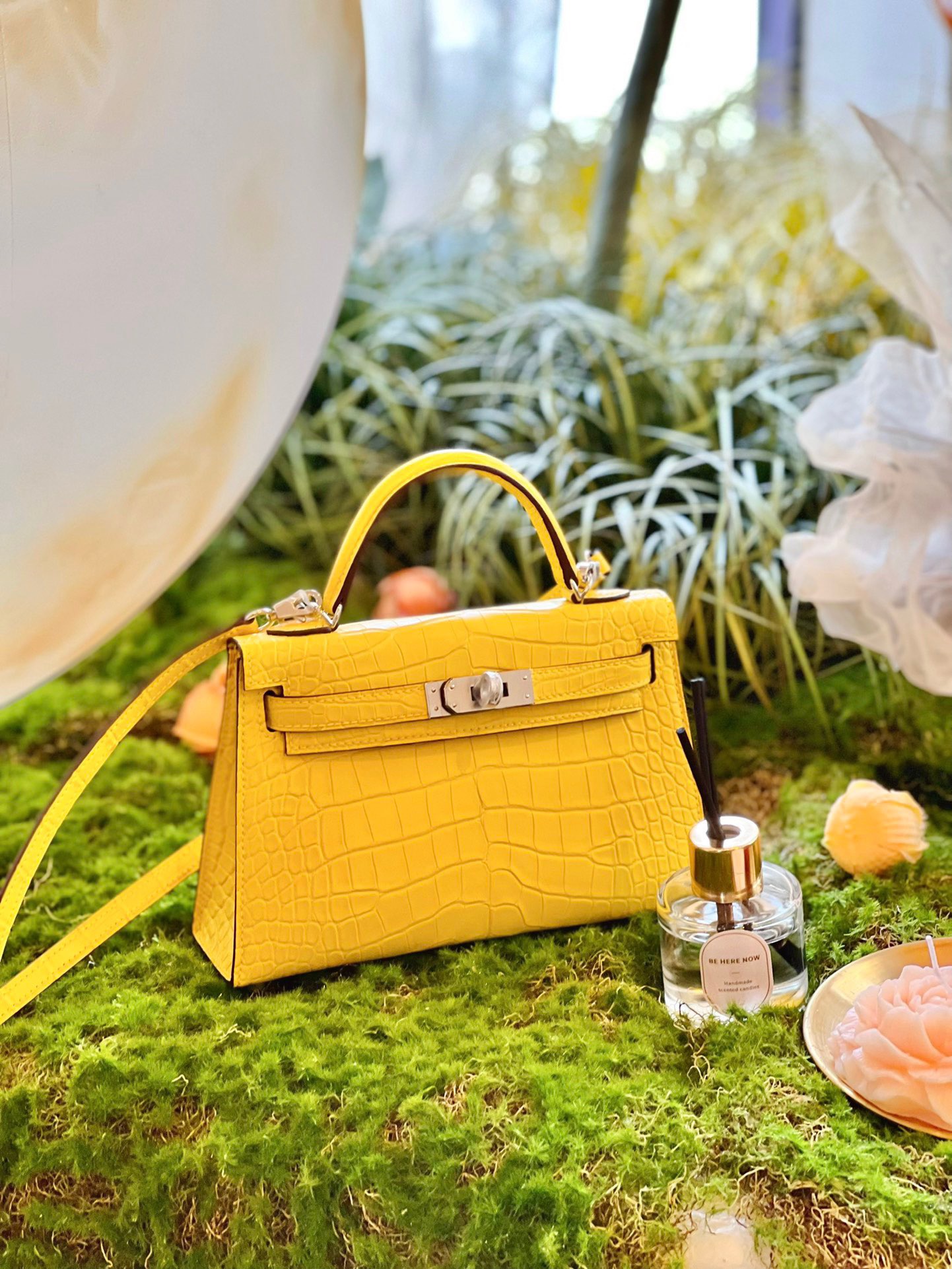 Kelly2 Mini 19 crocodile skin