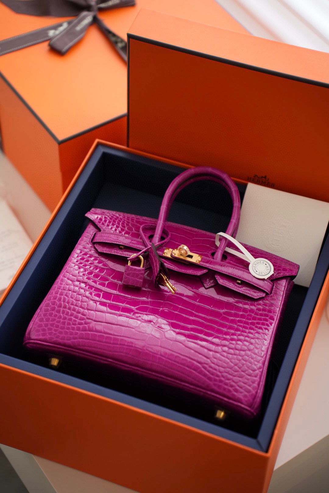 Advanced customization Birkin 25-30 crocodile skin