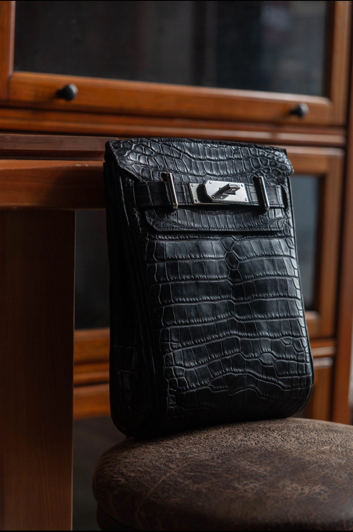 Hac a doc crocodile leather custom