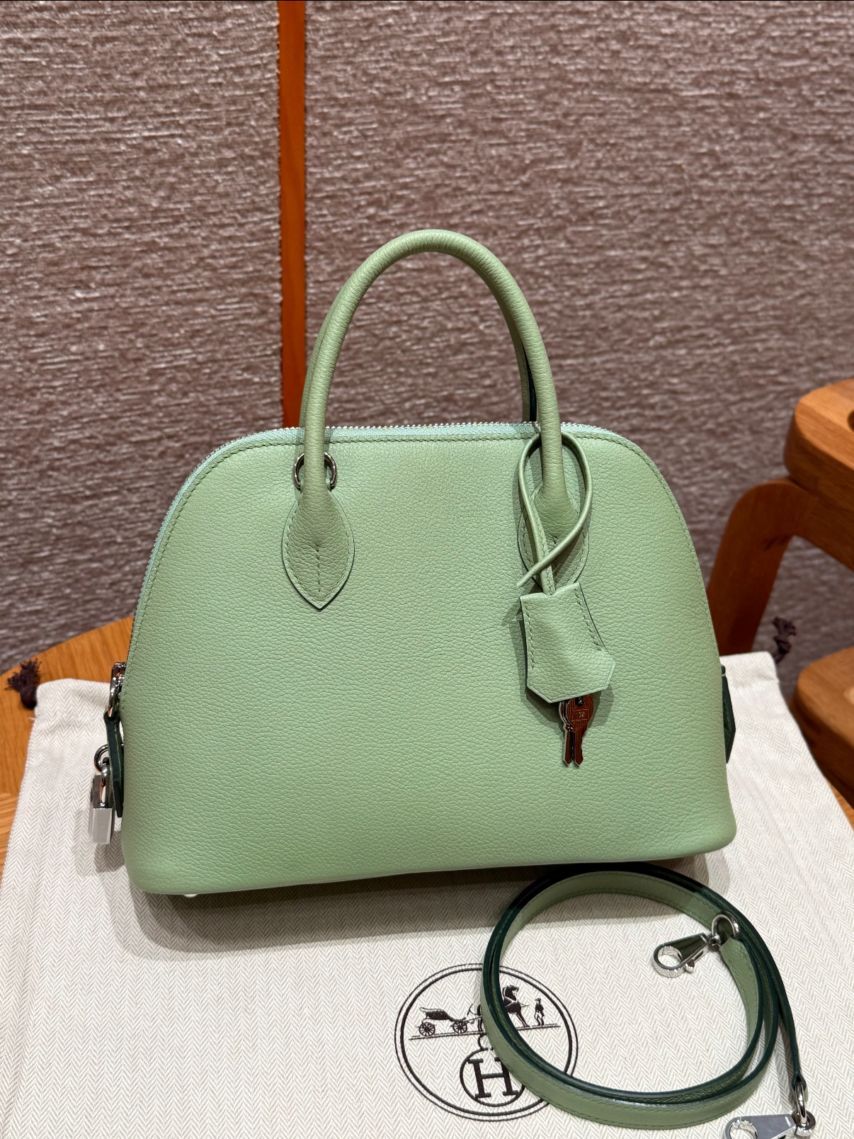 Bolide 25 Avocado Green Sliver Buckle Custom