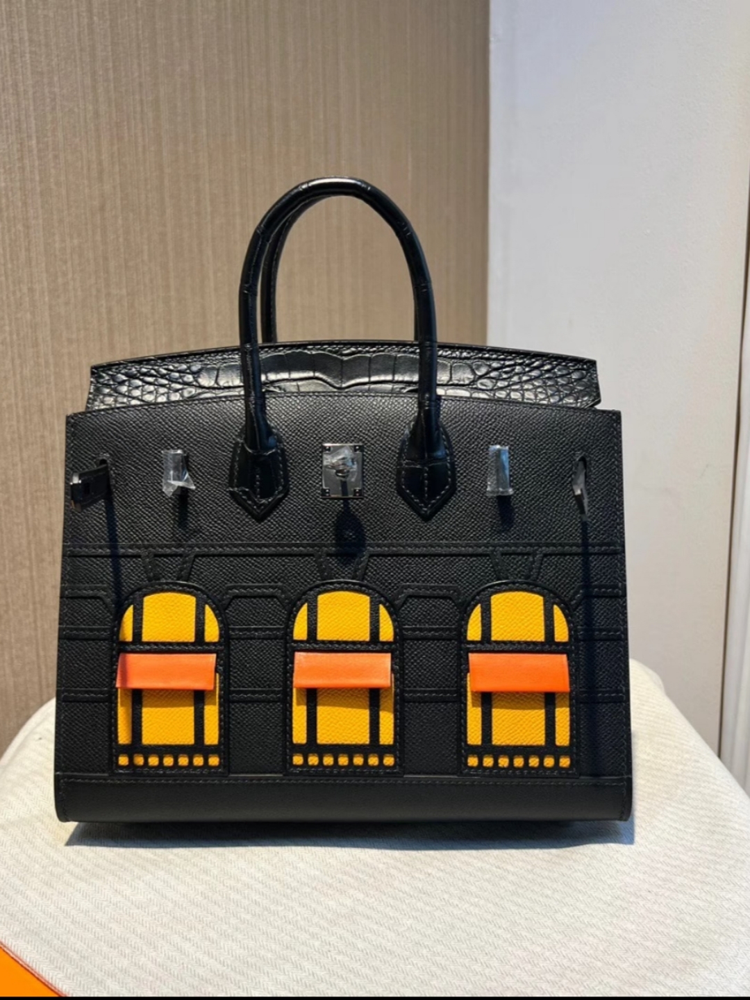 Advanced customization Birkin 20-25 crocodile skin Black