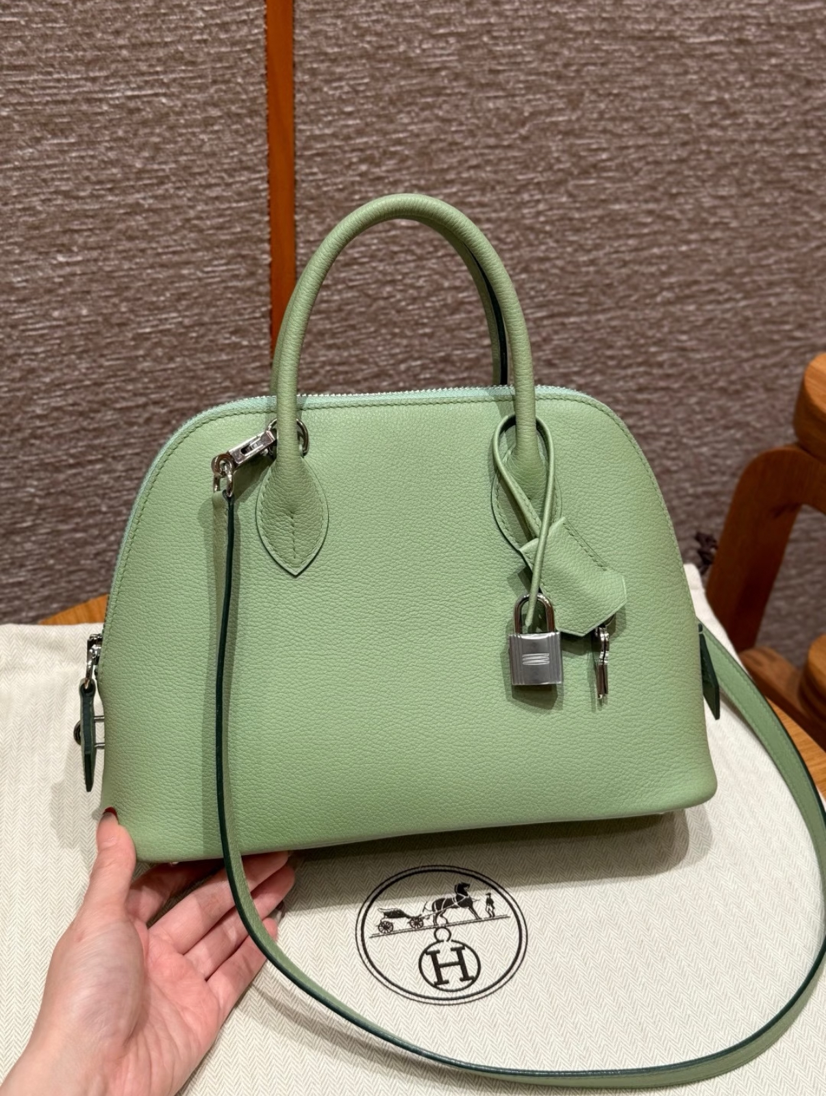 Bolide 25 Avocado Green Sliver Buckle Custom