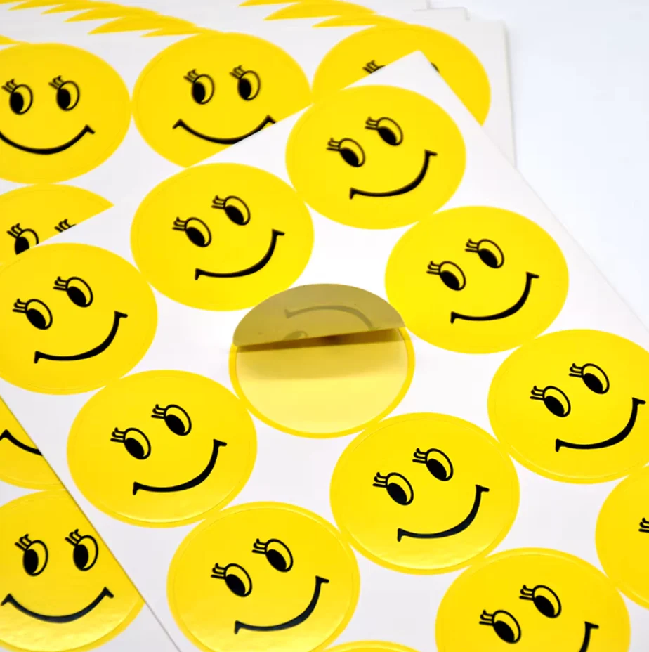 Emoji Face Stickers - Happy & Sad Self-Adhesive Labels, Teacher Reward Stickers for Kids, Preschool Incentive Charts