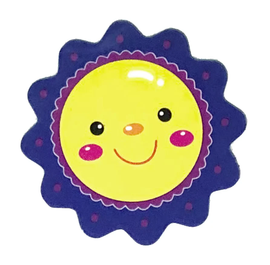 Smiley Flower Fridge Magnets - Cheerful Sun Face Magnetic Stickers for Whiteboard, Kids Rewards