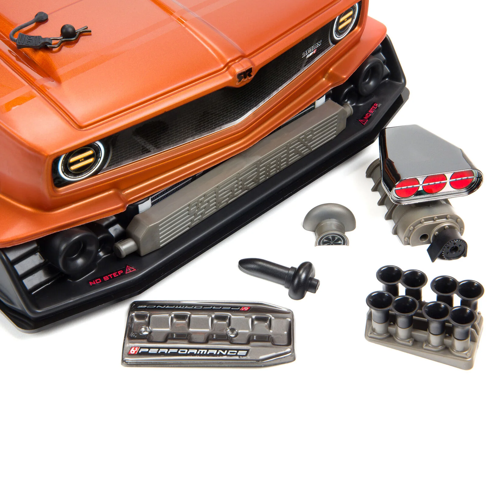 ARRMA 1/7 FELONY 6S BLX Street Bash All-Road Muscle Car RTR, Orange